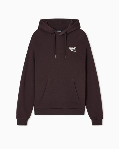 Emporio Armani ASV jersey twill sweatshirt with a playing cards print