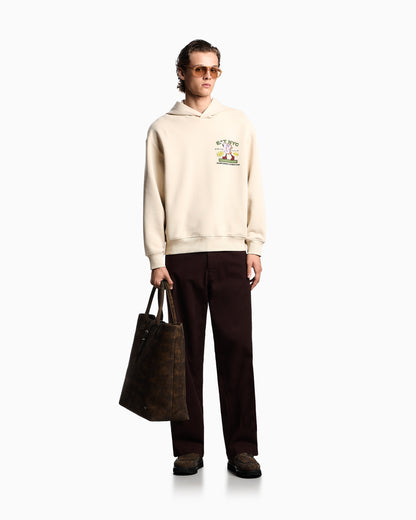 Emporio Armani New York Capsule Collection EAT NYC print jersey hooded sweatshirt