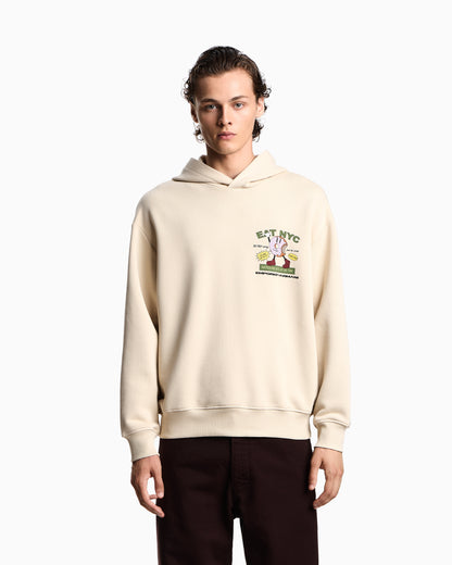 Emporio Armani New York Capsule Collection EAT NYC print jersey hooded sweatshirt