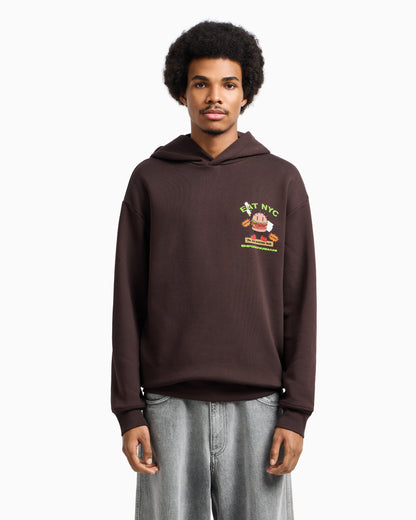 Emporio Armani New York Capsule Collection EAT NYC print jersey hooded sweatshirt