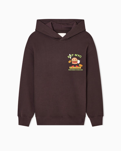 Emporio Armani New York Capsule Collection EAT NYC print jersey hooded sweatshirt