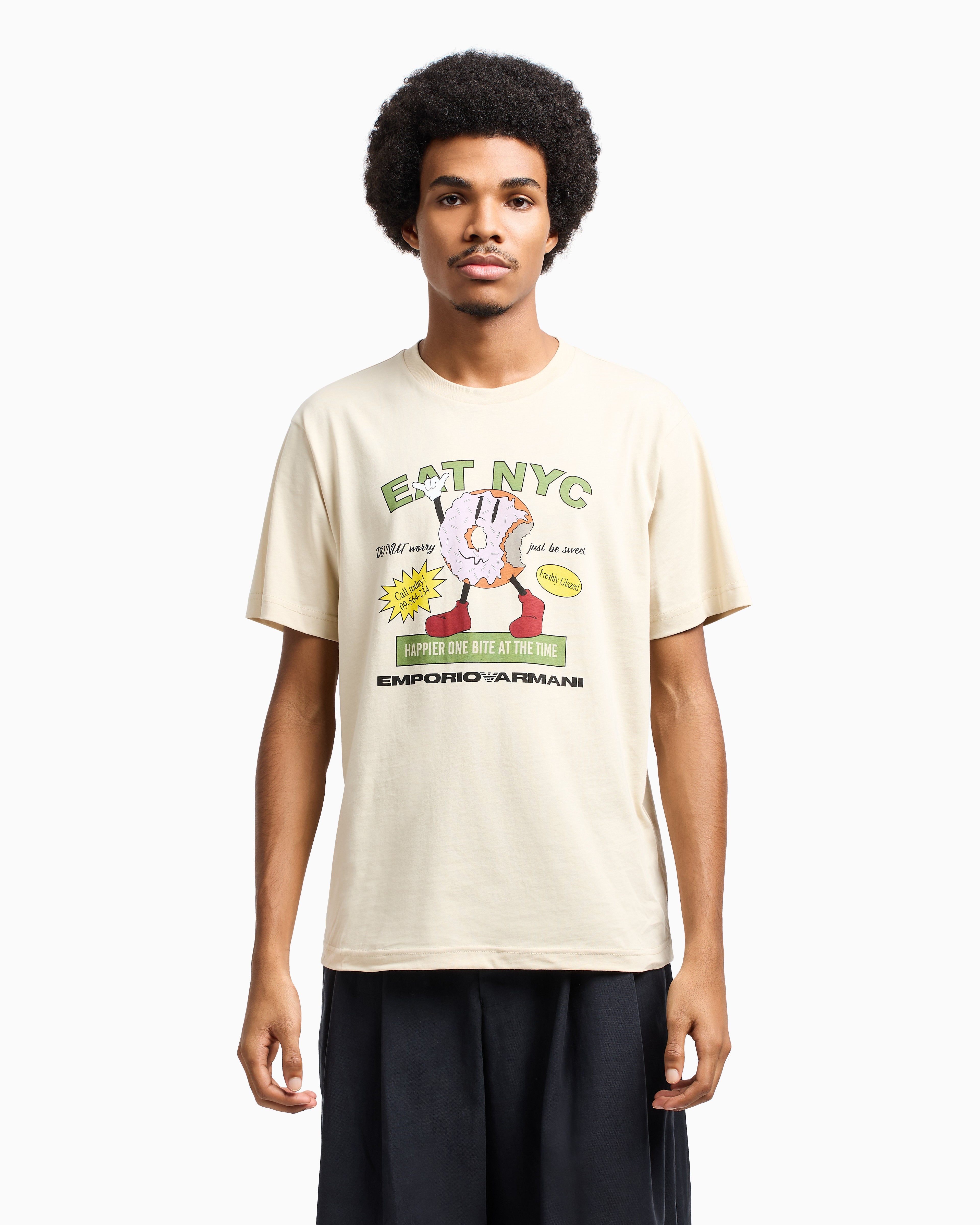 Emporio Armani New York Capsule Collection EAT NYC print jersey T-shirt