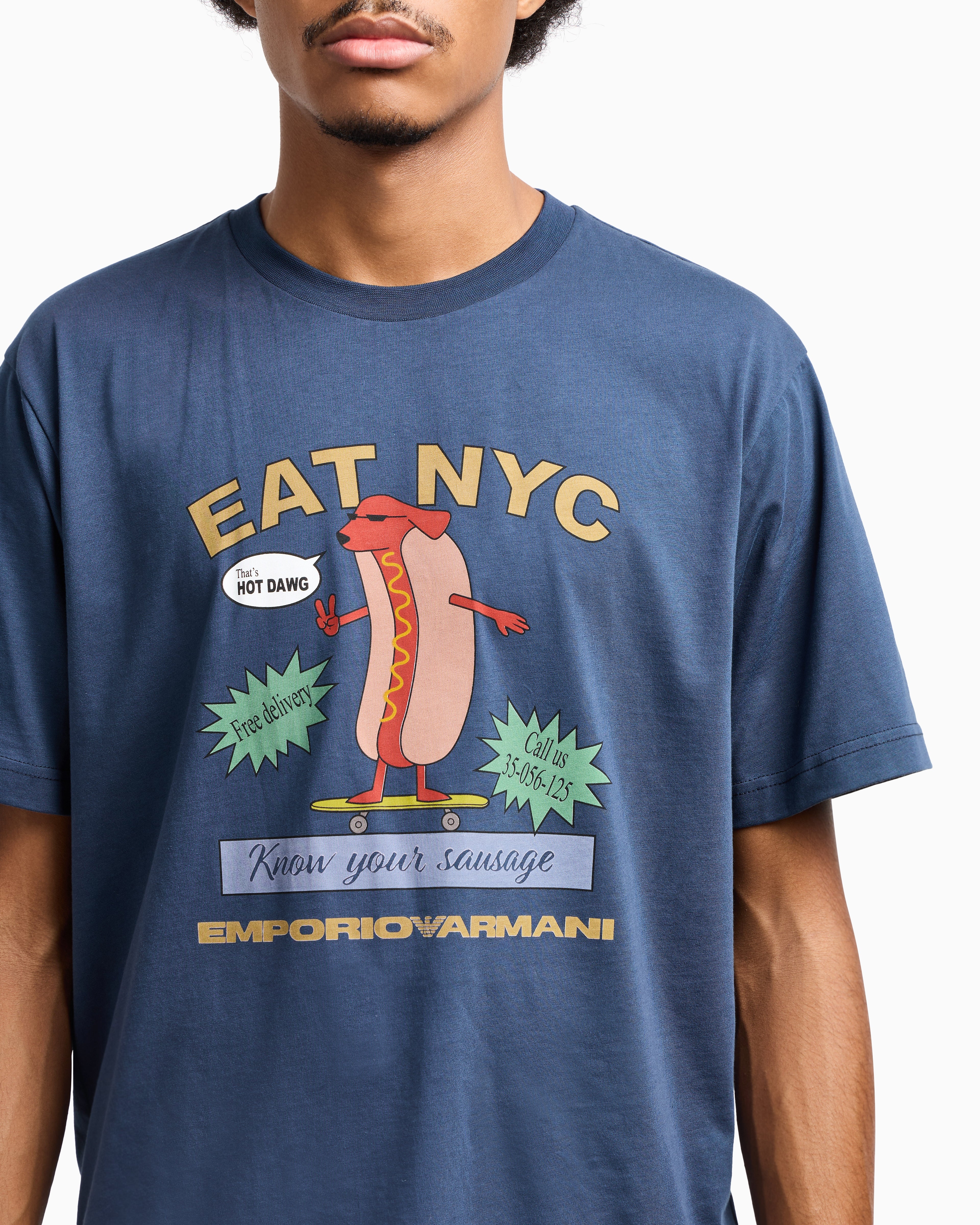 Emporio Armani New York Capsule Collection EAT NYC print jersey T-shirt