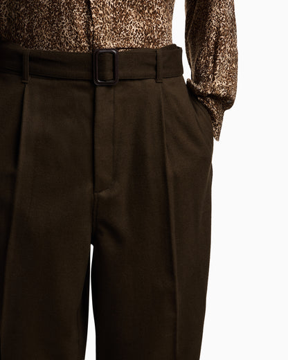 Emporio Armani Virgin wool trousers with belt