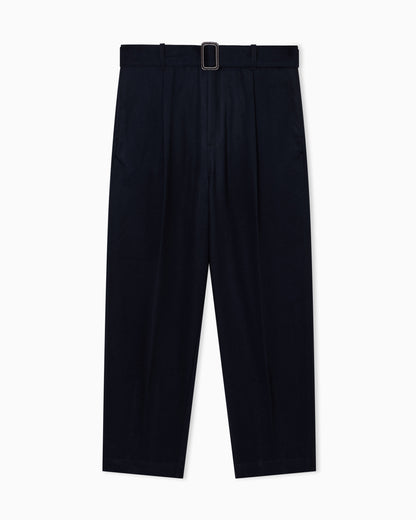 Emporio Armani Virgin wool trousers with belt