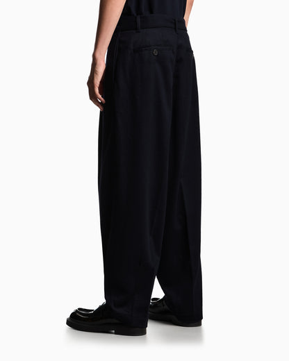 Emporio Armani Virgin wool trousers with belt