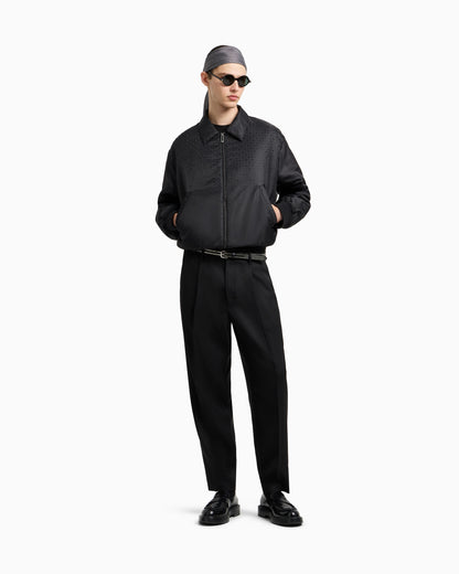 Emporio Armani Clubwear T-shirt in a Lyocell blend jersey with rhinestones