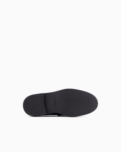 Emporio Armani Speckled Leather Loafers Patterned