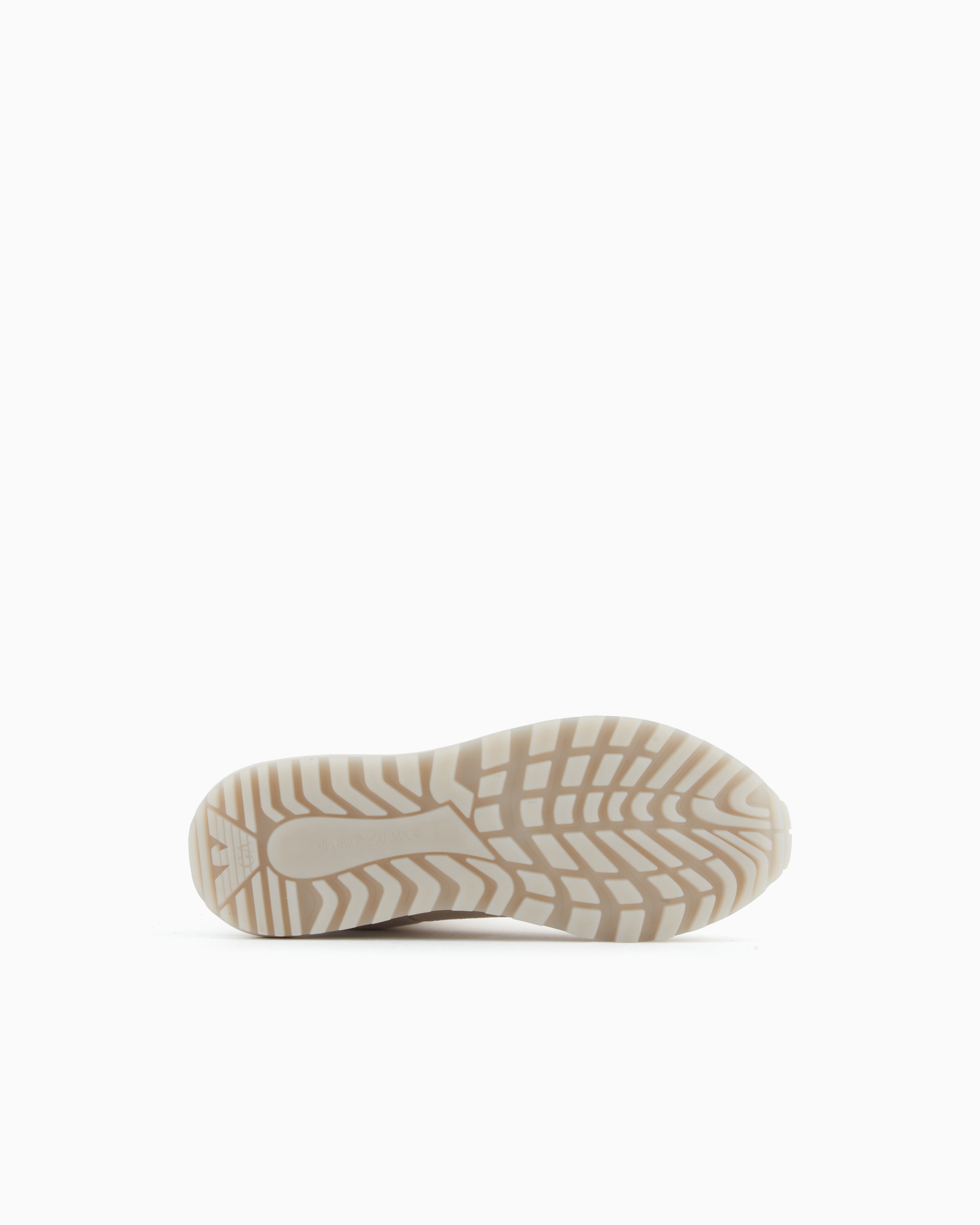 Emporio Armani Suede Sneakers White