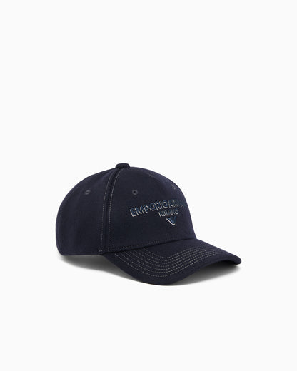 Emporio Armani Virgin-wool baseball cap with embroidered logo
