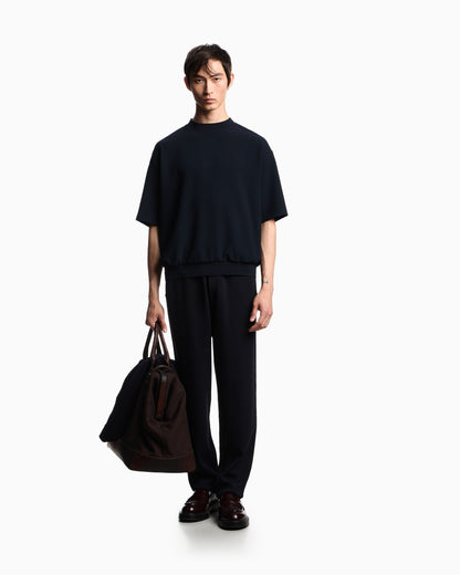 Emporio Armani Icon knitted elasticated-waist trousers