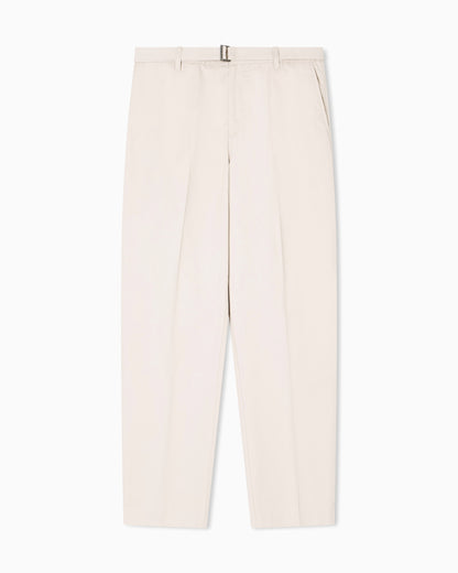 Emporio Armani Cotton trousers with matching belt