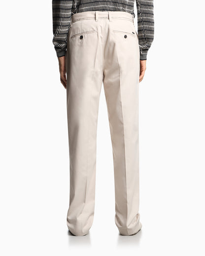 Emporio Armani Cotton trousers with matching belt