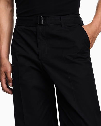 Emporio Armani Cotton trousers with matching belt