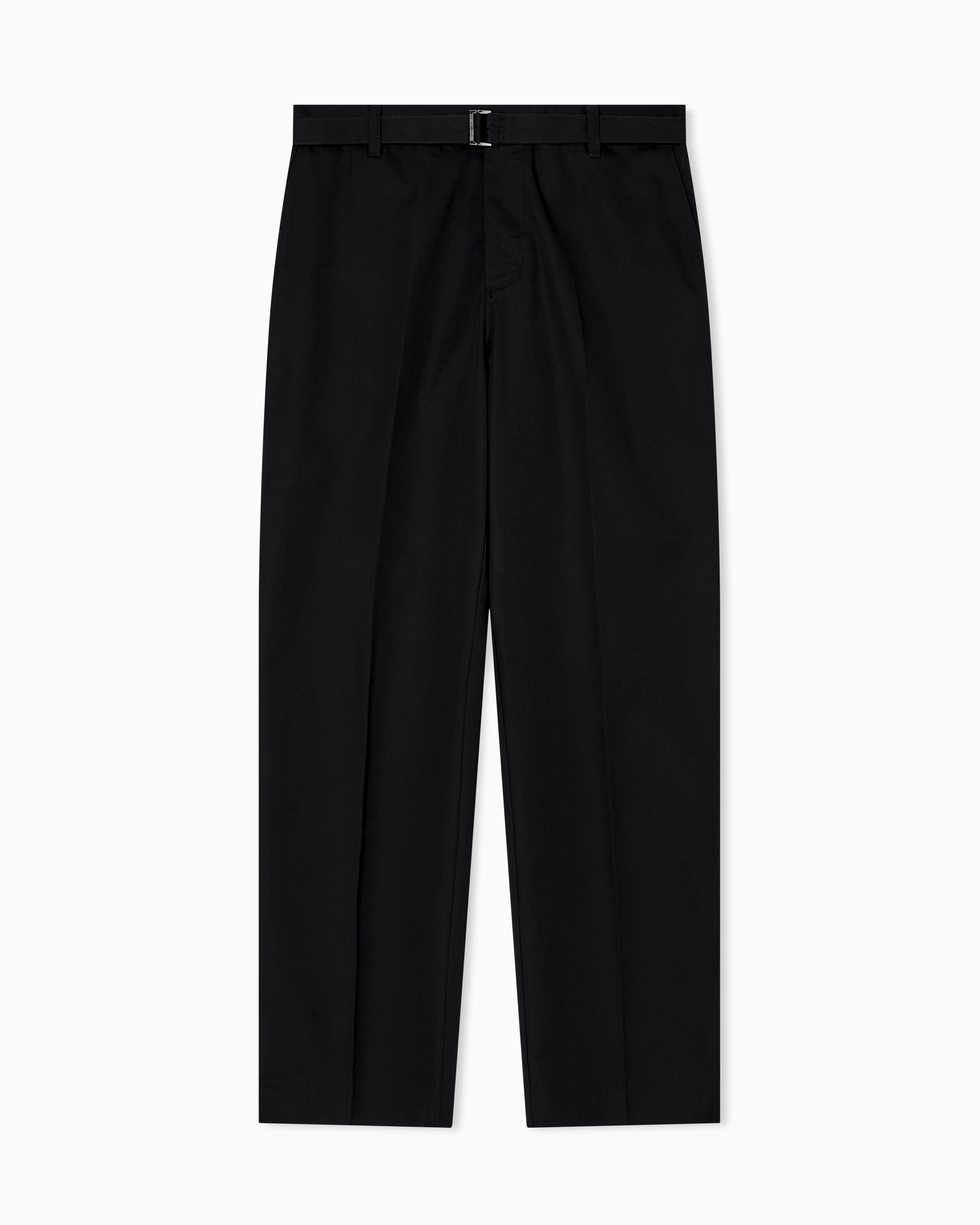 Emporio Armani Cotton trousers with matching belt