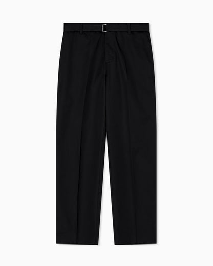 Emporio Armani Cotton trousers with matching belt