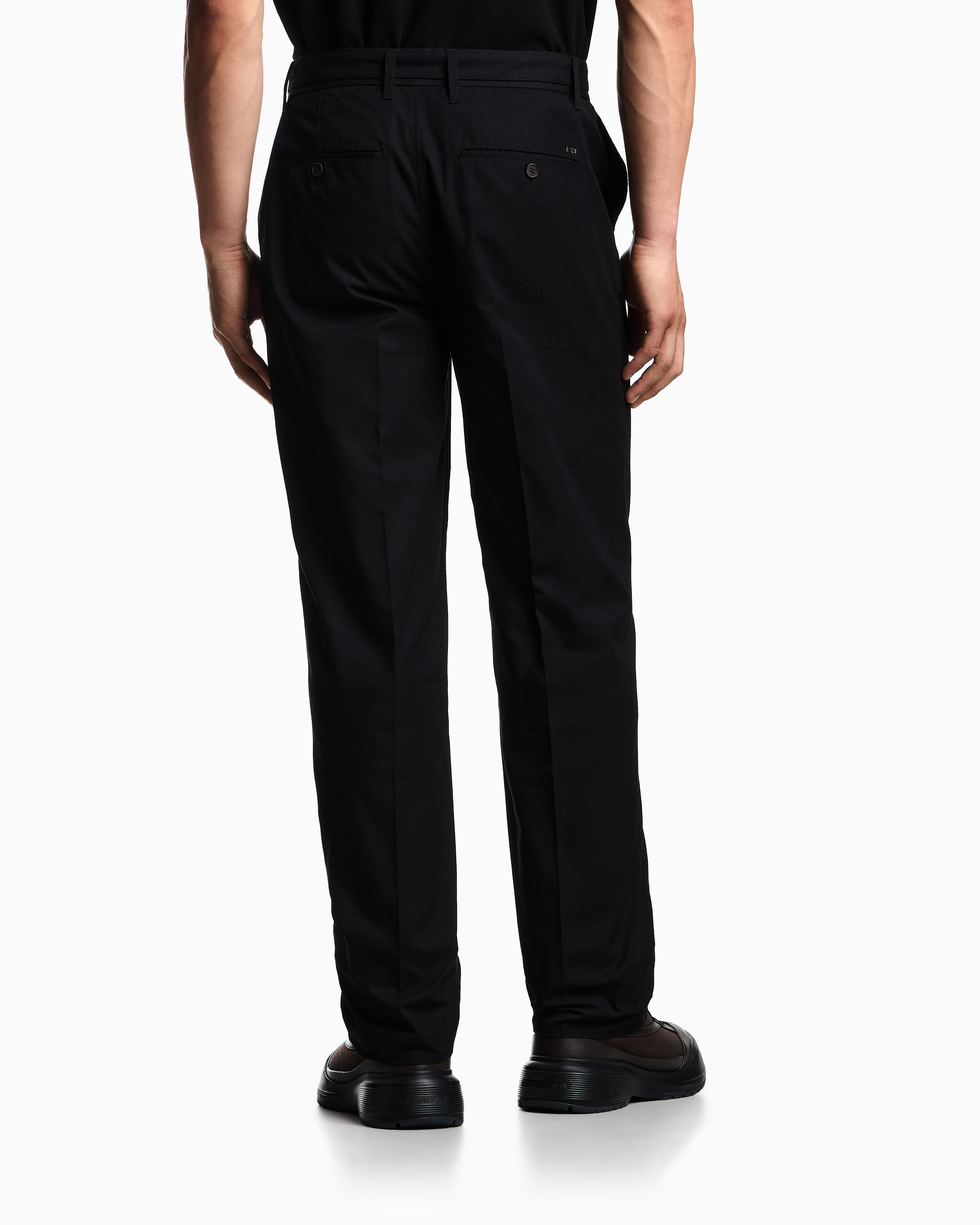 Emporio Armani Cotton trousers with matching belt