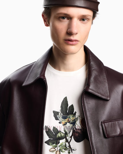 Emporio Armani ASV jersey T-shirt with goblet and foliage print