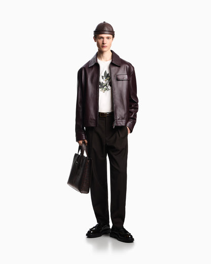 Emporio Armani ASV jersey T-shirt with goblet and foliage print