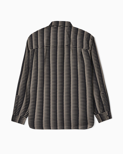 Emporio Armani Comfort-fit all-over print Lyocell-blend shirt