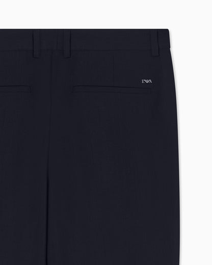 Emporio Armani Travel Essential light wool trousers