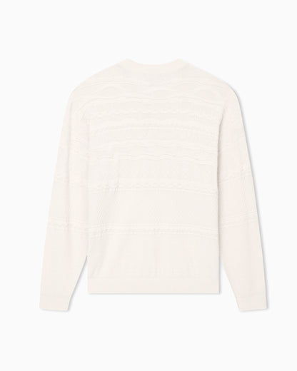 Emporio Armani Lyocell-blend, Henley neckline jumper