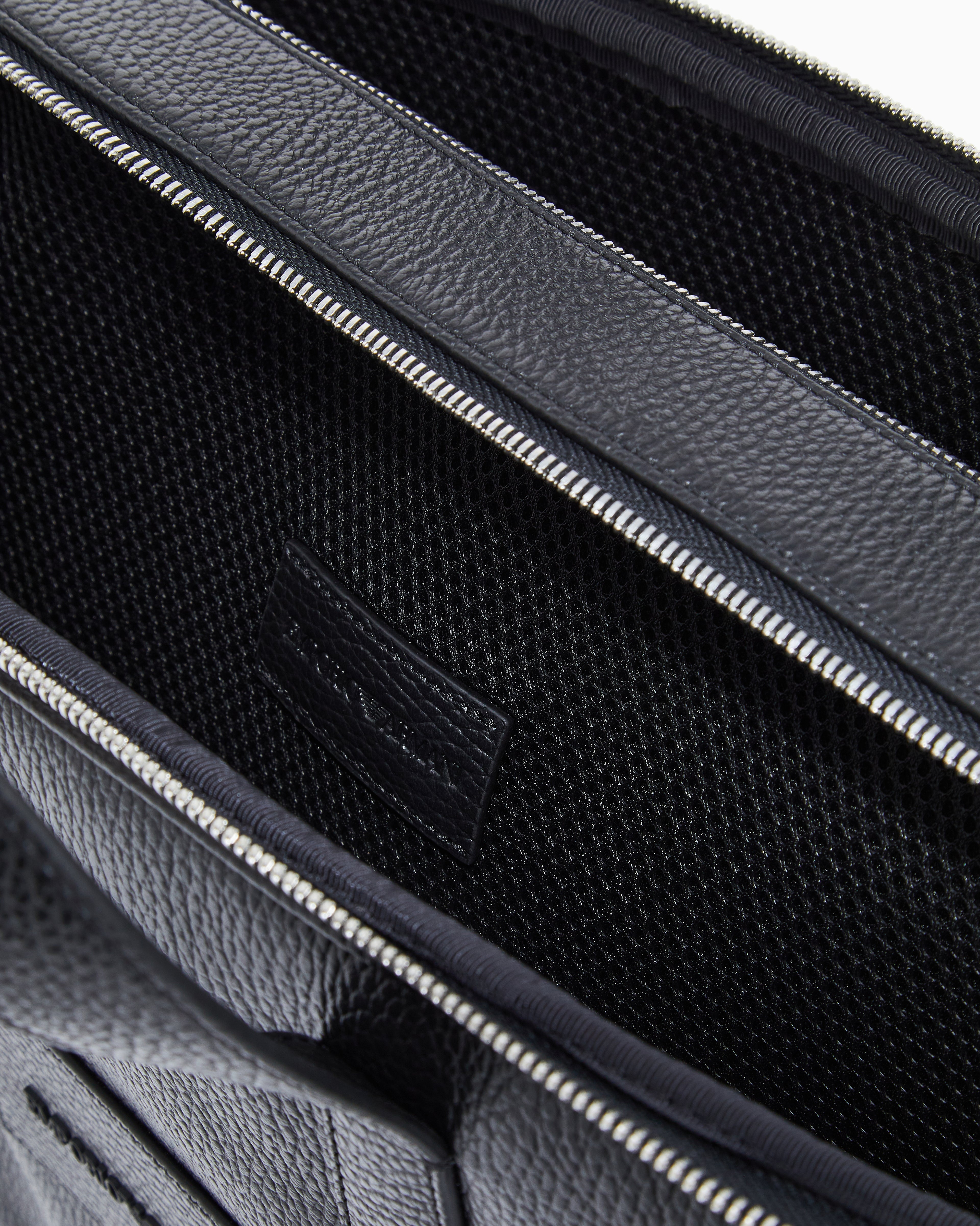 Emporio Armani business bag in tumbled leather