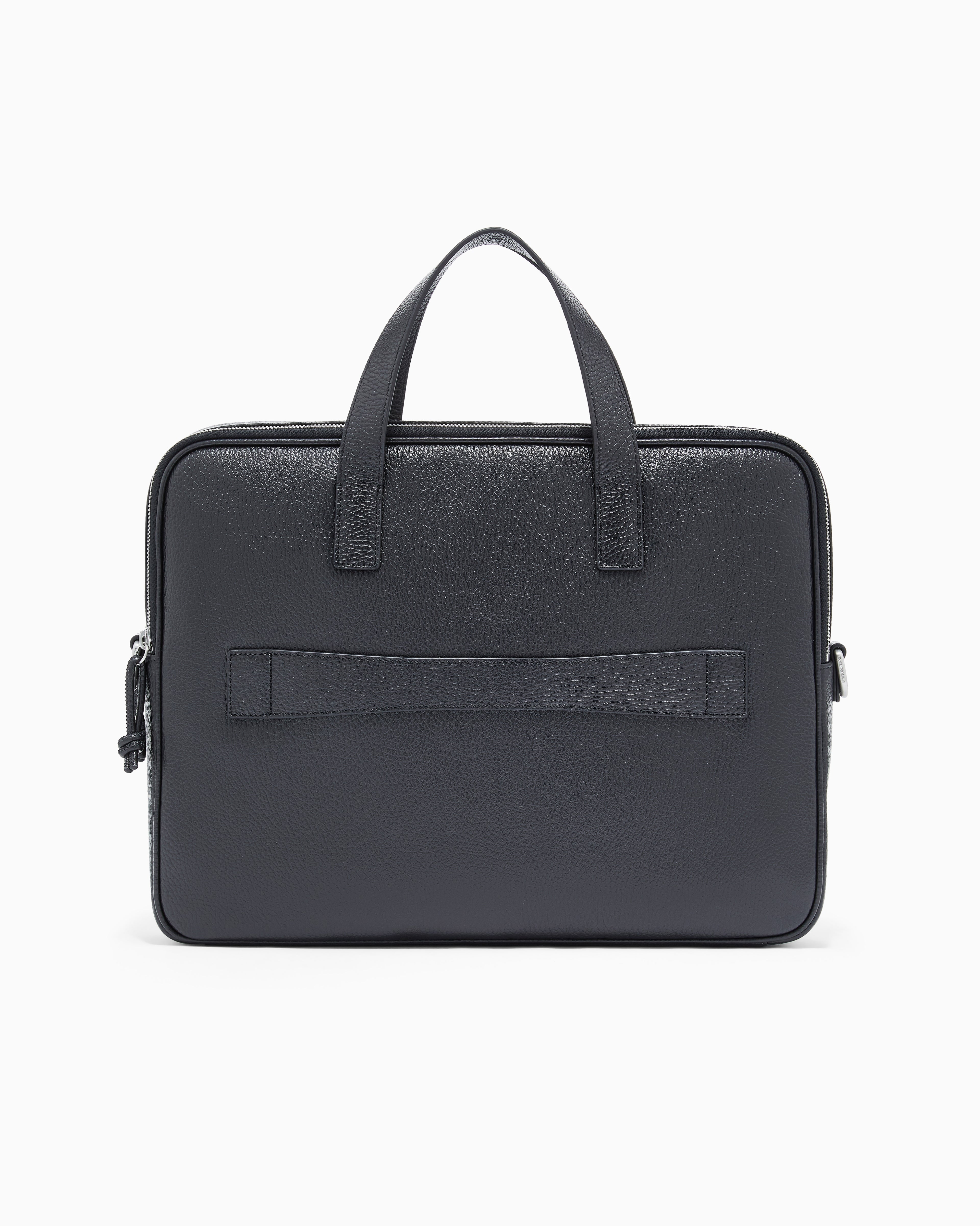 Emporio Armani business bag in tumbled leather