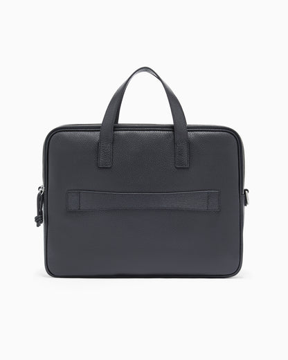 Emporio Armani business bag in tumbled leather