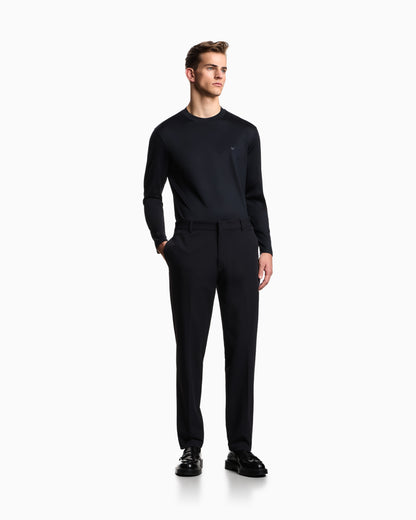 Emporio Armani Lyocell-blend jersey jumper
