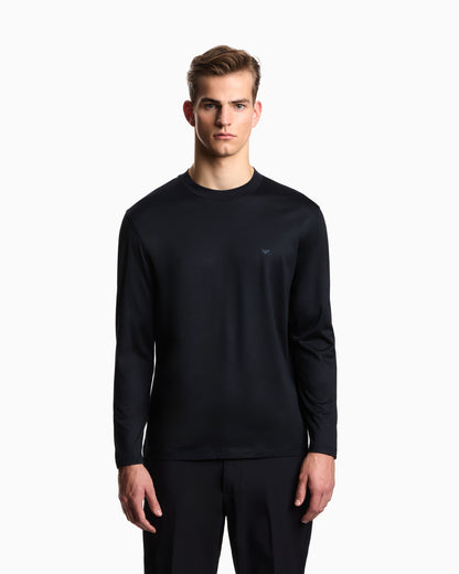 Emporio Armani Lyocell-blend jersey jumper