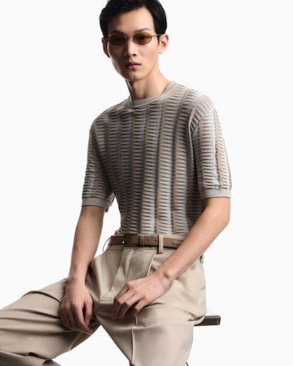 Emporio Armani Jumper with two-toned jacquard motif