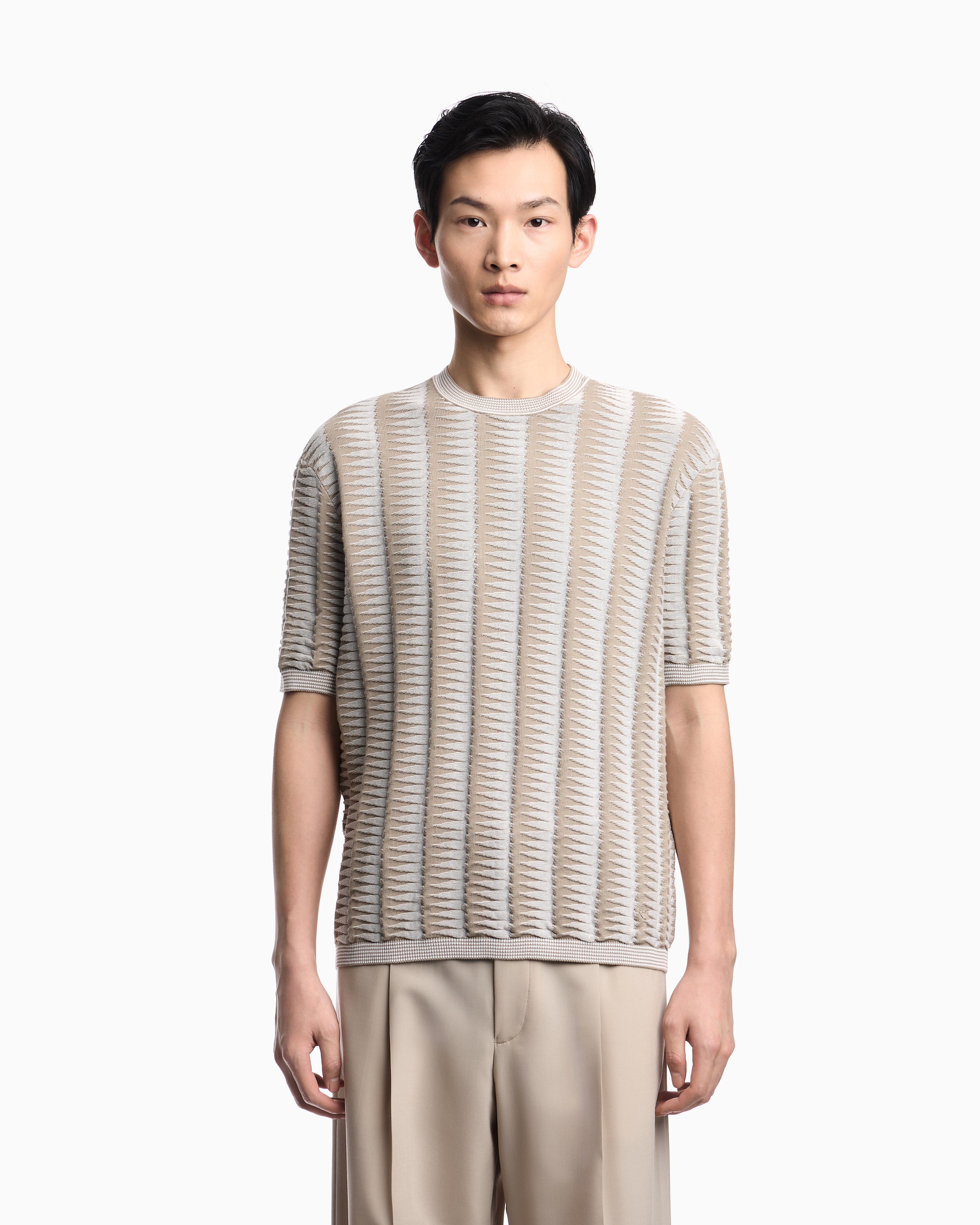 Emporio Armani Jumper with two-toned jacquard motif