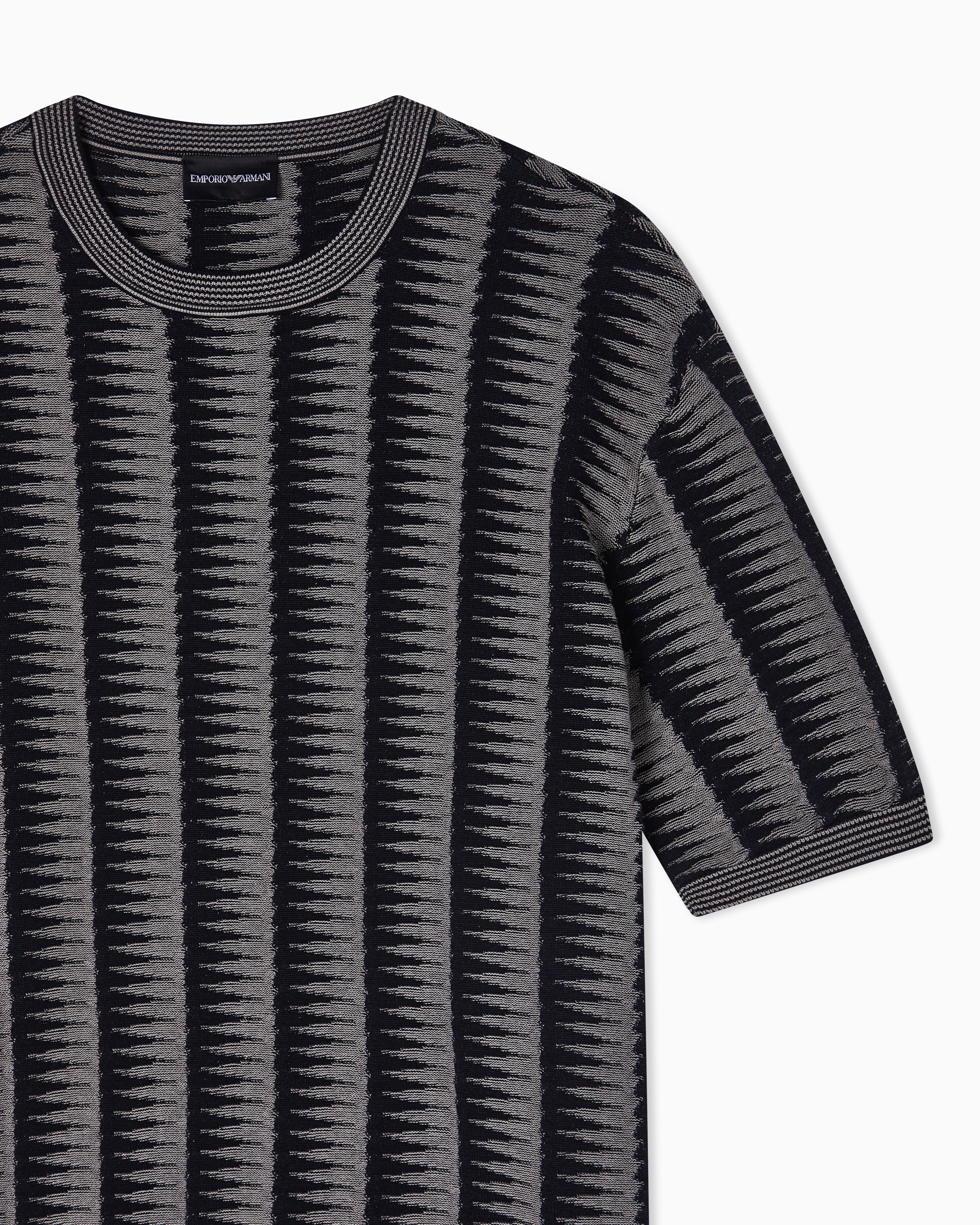 Emporio Armani Jumper with two-toned jacquard motif