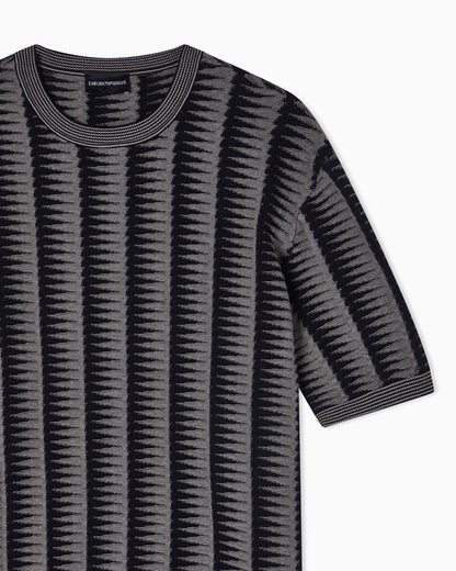 Emporio Armani Jumper with two-toned jacquard motif