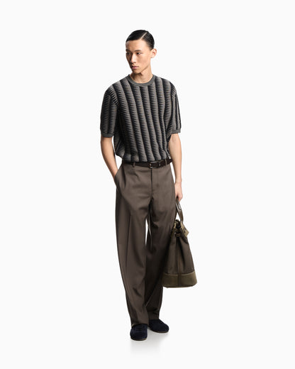 Emporio Armani Jumper with two-toned jacquard motif