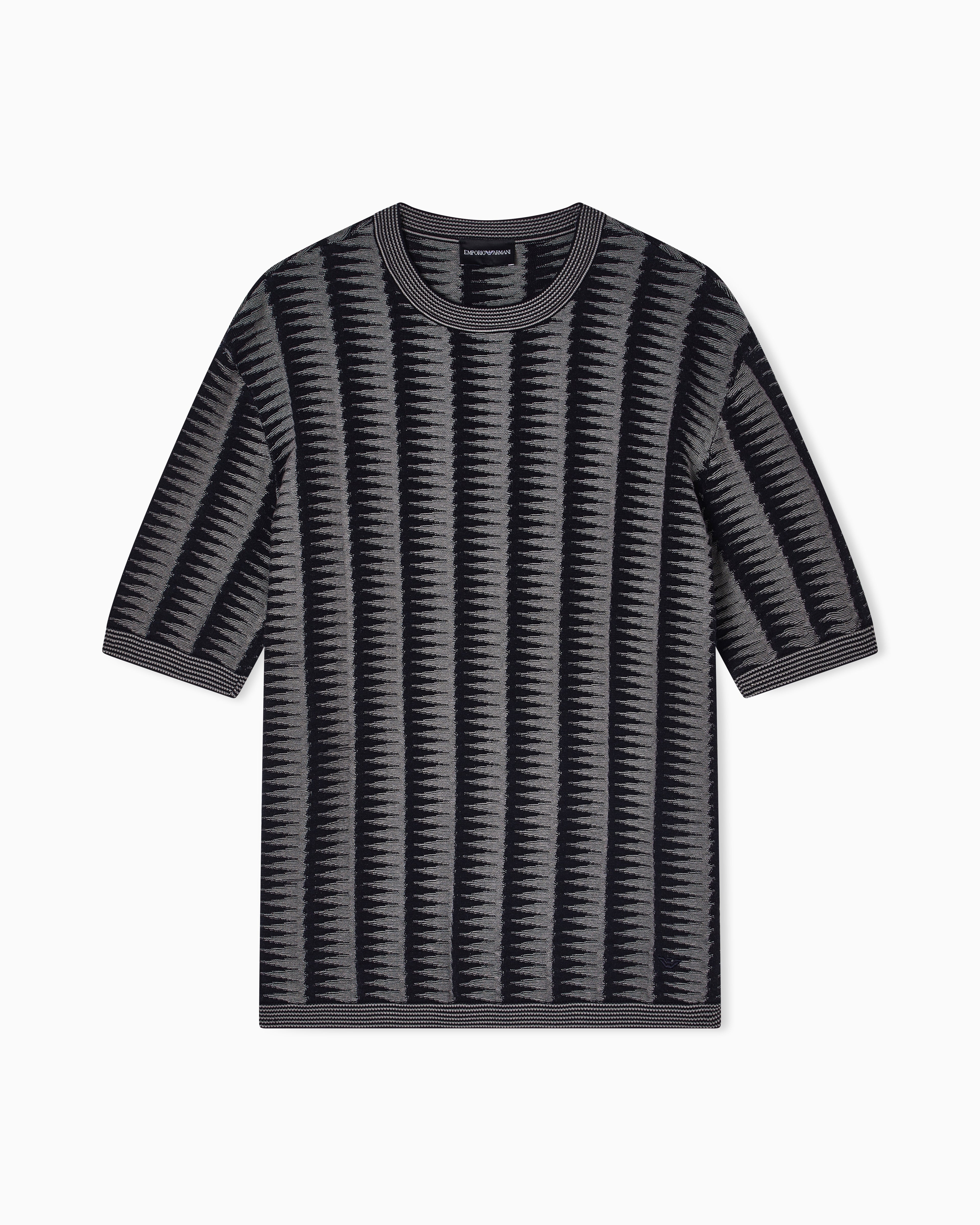 Emporio Armani Jumper with two-toned jacquard motif