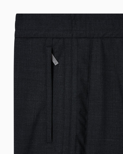 Emporio Armani Wool blend stretch canvas trousers