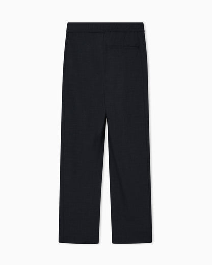 Emporio Armani Wool blend stretch canvas trousers