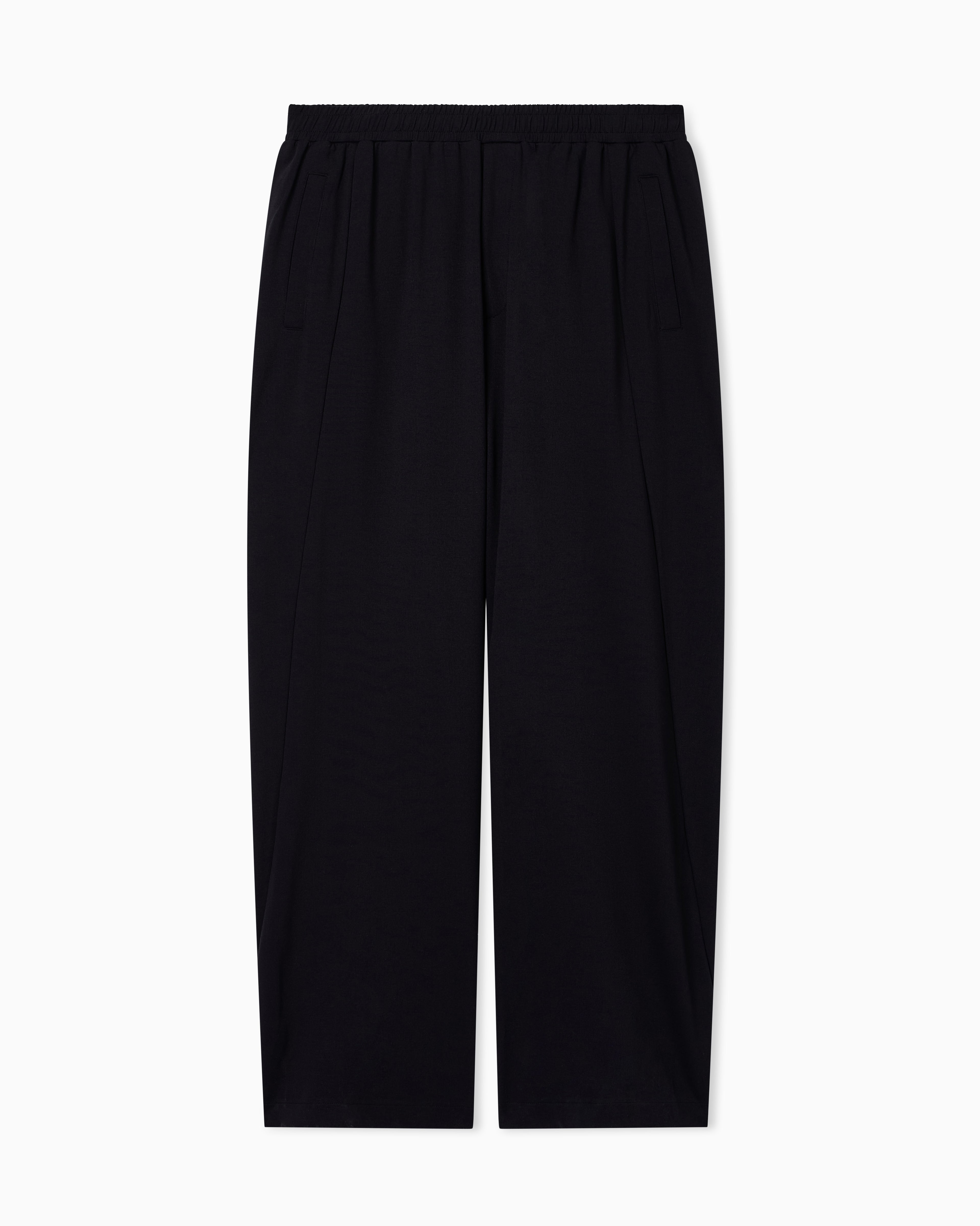 Emporio Armani Jersey trousers with an elasticated waist