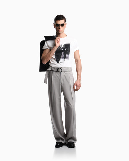 Emporio Armani Icon jersey T-shirt with photographic print and embroidery