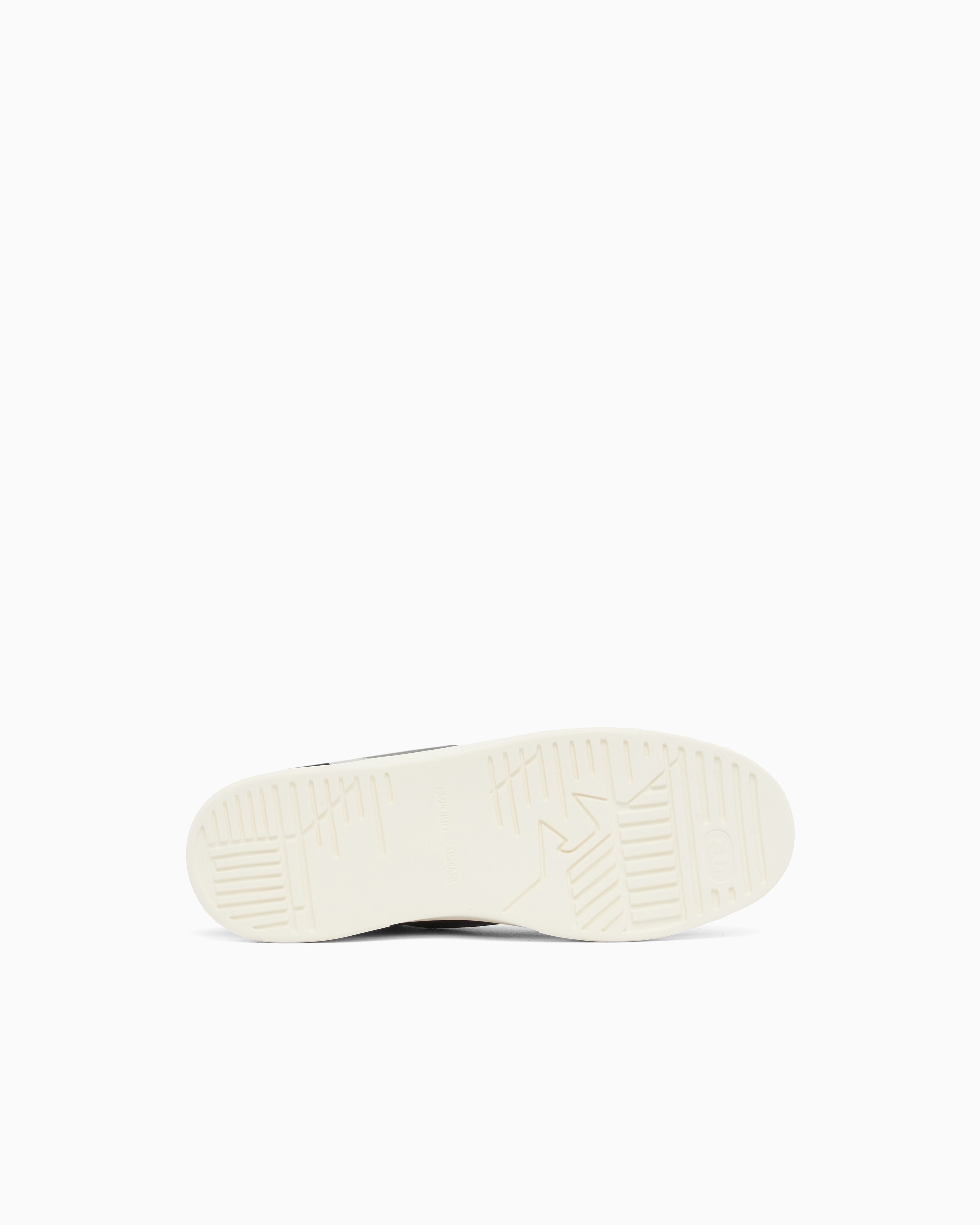 Emporio Armani Cordura Sneakers With Suede Details Navy Blue