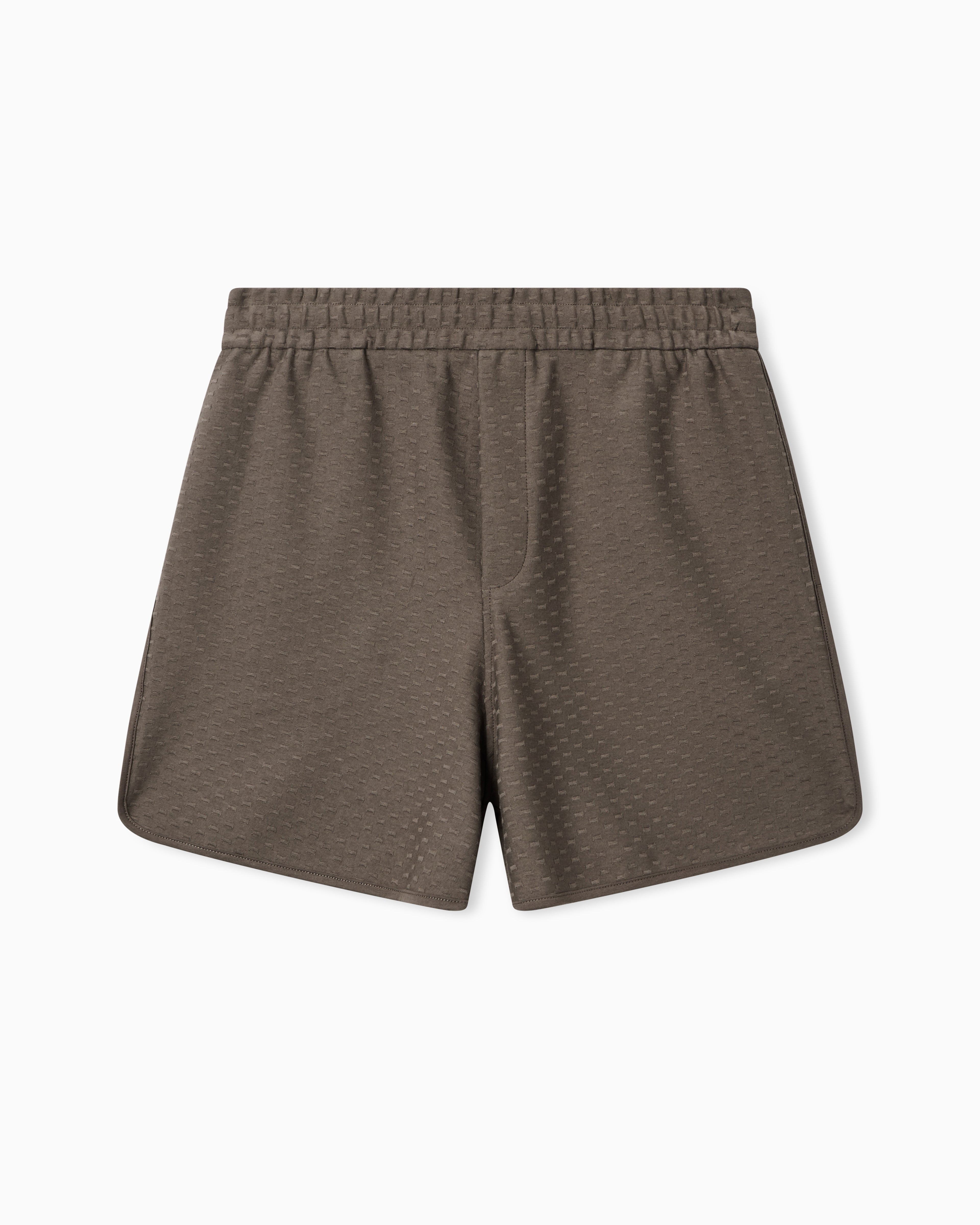 Emporio Armani Shorts in all-over micro eagle jacquard jersey