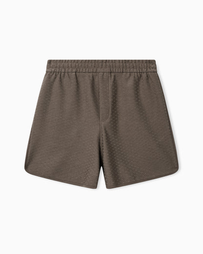 Emporio Armani Shorts in all-over micro eagle jacquard jersey