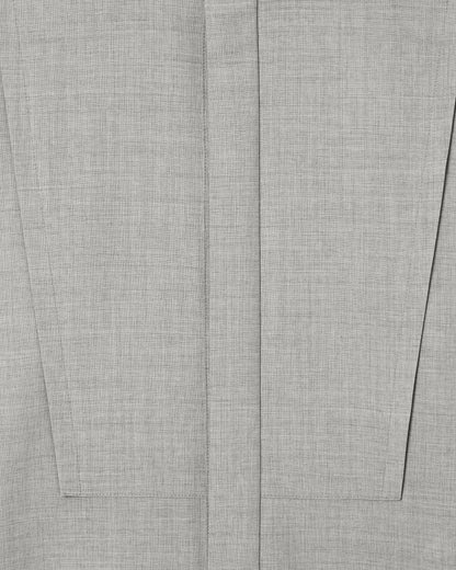 Emporio Armani Guru-collar shirt in soft-finish virgin-wool canvas