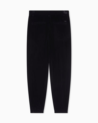 Emporio Armani Lunar New Year chenille trousers with ribbing and charm