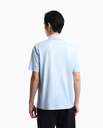 Emporio Armani Loose-fit, lightweight jersey polo shirt