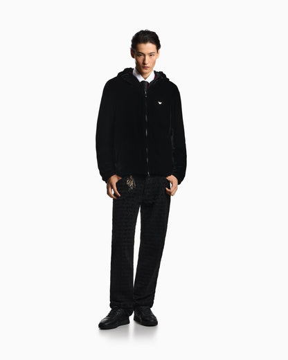 Emporio Armani Lunar New Year reversible chenille jacket