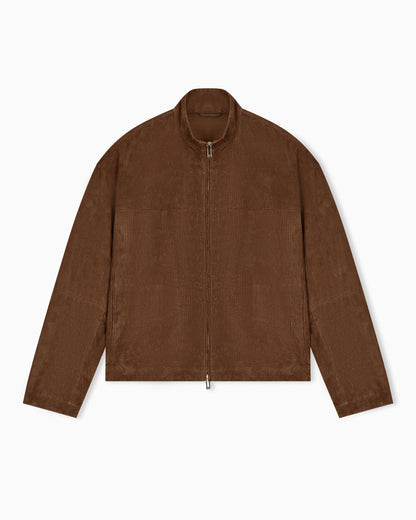 Emporio Armani Perforated goat suede blouson