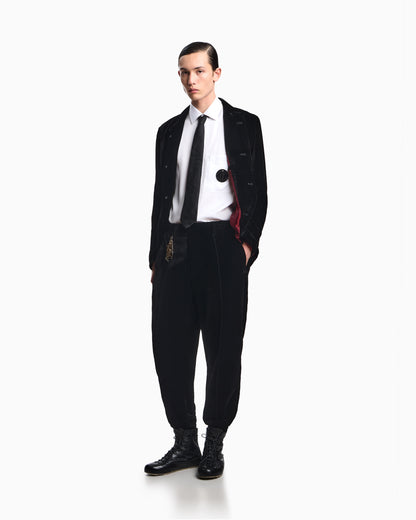 Emporio Armani Lunar New Year chenille jacket with guru collar